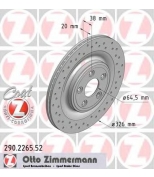 ZIMMERMANN 290226552 Диск тормозной зад. вент.326x20 5 отв.min 2 Sport
