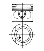 KOLBENSCHMIDT - 93875610 - Поршень в сб.d81+0,25 Audi, VW 1.8 JN