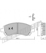 TRUSTING - 3040 - Комплект тормозных колодок, диско