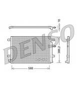 DENSO - DCN02018 - Радиатор кондиционера AUDI A4 1.6-3.2/1.9TDI-3.0TDI  '05-