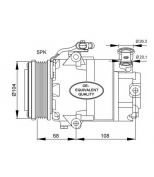 NRF - 32082 - Компрессор OP Astra G,Corsa C,Meriva A,Zafira A