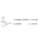 KAYABA - 334830 - Амортизатор Renault M?gane I, M?gan...