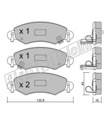 FRITECH - 3480 - Колодки тормозные дисковые передние OPEL AGILA 00->