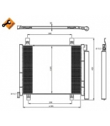 NRF - 350045 - Радиатор кондиционера