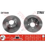 TRW DF1649 Диск тормозной DF1649