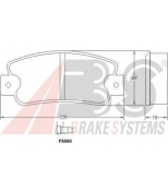 ABS - 36518 - Комплект тормозных колодок, диско