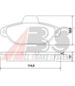 ABS - 36854 - Колодки торм пер FIAT PUNTO 93->99(571528J)