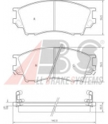 ABS - 36929 - Комплект тормозных колодок, диско