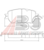 ABS - 37356 - Комплект тормозных колодок, диско