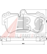 ABS - 37391 - Колодки тормозные перед. VAG Q7/Touareg//Cayenne 3,0-6,0L 02->