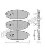 TRUSTING - 3720 - КОЛОДКИ ТОРМОЗНЫЕ ДИСКОВЫЕ