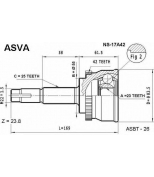 ASVA - NS17A42 - Шрус наружный 23x55x25 (nissan : almera n15 sunny