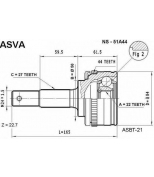 ASVA - NS51A44 - ШРУС НАРУЖНЫЙ 22x56x27 (NISSAN : PRIMERA P11E)
