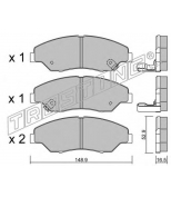 TRUSTING - 3850 - Комплект тормозных колодок, диско