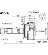 ASVA - TY60A48 - ШРУС НАРУЖНЫЙ 27x63.5x30 (TOYOTA : ESTIMA PREVIA M