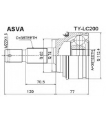 ASVA - TYLC200 - Шрус наружный 30x78x36