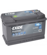 EXIDE - EA900 - Аккумулятор Premium 12V 90Ah 720A 315х175х190 полярность ETN0 клемы EN крепление B13