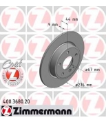 ZIMMERMANN 400368020 Диск тормозной MB W176/W246 1.8-2.5/1.8CDI/2.0CDI