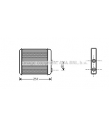 AVA OL6260 Радиатор отопителя / c кондиц. / Astra G, Zafira  / Delphi - system /