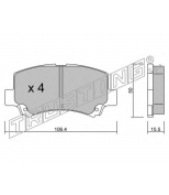 TRUSTING - 4340 - Комплект тормозных колодок, диско
