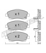 TRUSTING - 4660 - Комплект тормозных колодок, диско