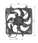 NRF - 47054 - Вентилятор радиатора TOYOTA AVENSIS 97-03