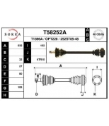 EAI - T58252A - T58252A_привод задний! 635mm ABS Opel Omega 2.5/3.0i/TD 94-03