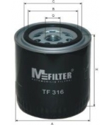 MFILTER - TF316 - ФИЛЬТР МАСЛ NIS PRIMERA/SUNNY/PATROL/ALMERA 1.6-4.2 77-