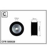 CAFFARO 500028 Ролик п/клин. ремня MB E(W211), G(W463), S(W220)