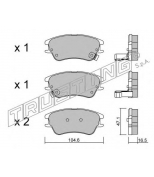 TRUSTING - 5180 - Комплект тормозных колодок, диско