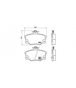 BREMBO - P23017 - Комплект тормозных колодок дисковый тормоз