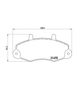 BREMBO - P24032 - P24032_=391 00=FDB700=571745B !колодки дисковые п. Ford Transit 2.0/2.0D/TD 91-00