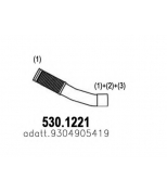 ASSO - 5301221 - Приемная труба глушителя