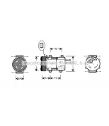 AVA - FDK351 - Компрессор системы кондиционирования FORD/MAZDA