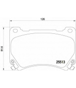 BREMBO - P30052 - P30052 колодки дисковые передние! Hyundai Equus/Genesis 3.8/4.6 08>