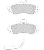 FERODO - FDB1753 - Комплект тормозных колодок, диско