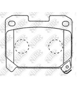 NIBK - PN1361 - КОЛОДКИ ТОРМОЗНЫЕ ДИСКОВЫЕ