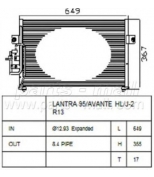 PARTS-MALL - PXNCA041 - Радиатор кондиционера HYUNDAI AVANTE PMC