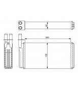 NRF - 54243 - NRF 54243_радиатор печки! Saab 9000 2.0-2.3 91-98