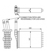 NRF - 54245 - радиатор отопителя салона