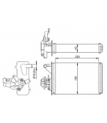 NRF - 54281 - Радиатор отопителя салона FIAT DUNA 87-91  ELBA 92-96  FIORINO 84-01  TEMPRA 90-96  TEMPRA S.W. 91-...