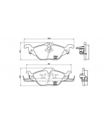 BREMBO - P59030 - Тормозные колодки HOLDEN ASTRA Convertible (TS) 1.6 Kw 74 02/01 - > F