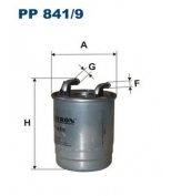 FILTRON - PP8419 - Фильтр топливный MB W221 d 10->