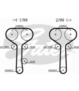 GATES - 5508XS - Ремень зубчатый 5508XS 129 x 1 (8597-15508)