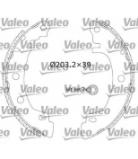 VALEO - 553814 - Комплект тормозов, барабанный тормозной механизм
