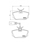 BREMBO - P85046 - P85046_=767 01=778 001-SX !колодки дисковые з.  VW T4 1.8/2.0/2.5/1.9D/TD/2.4D &Syncro 90-98