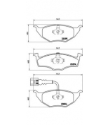 BREMBO - P85063 - Комплект тормозных колодок  дисковый тормоз