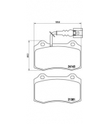 BREMBO - P85104 - Колодки