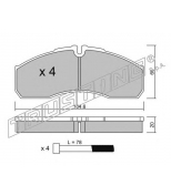 TRUSTING - 5940 - Комплект тормозных колодок, диско