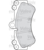 VALEO - 598655 - Тормозные колодки 598655